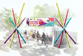 Columbus arts festival 2015 entrance design