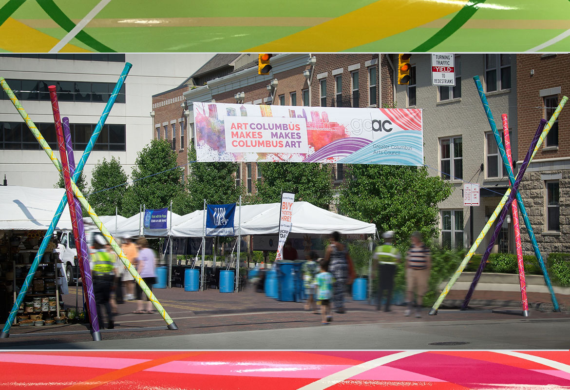 2015 Columbus Arts Fest entrance design