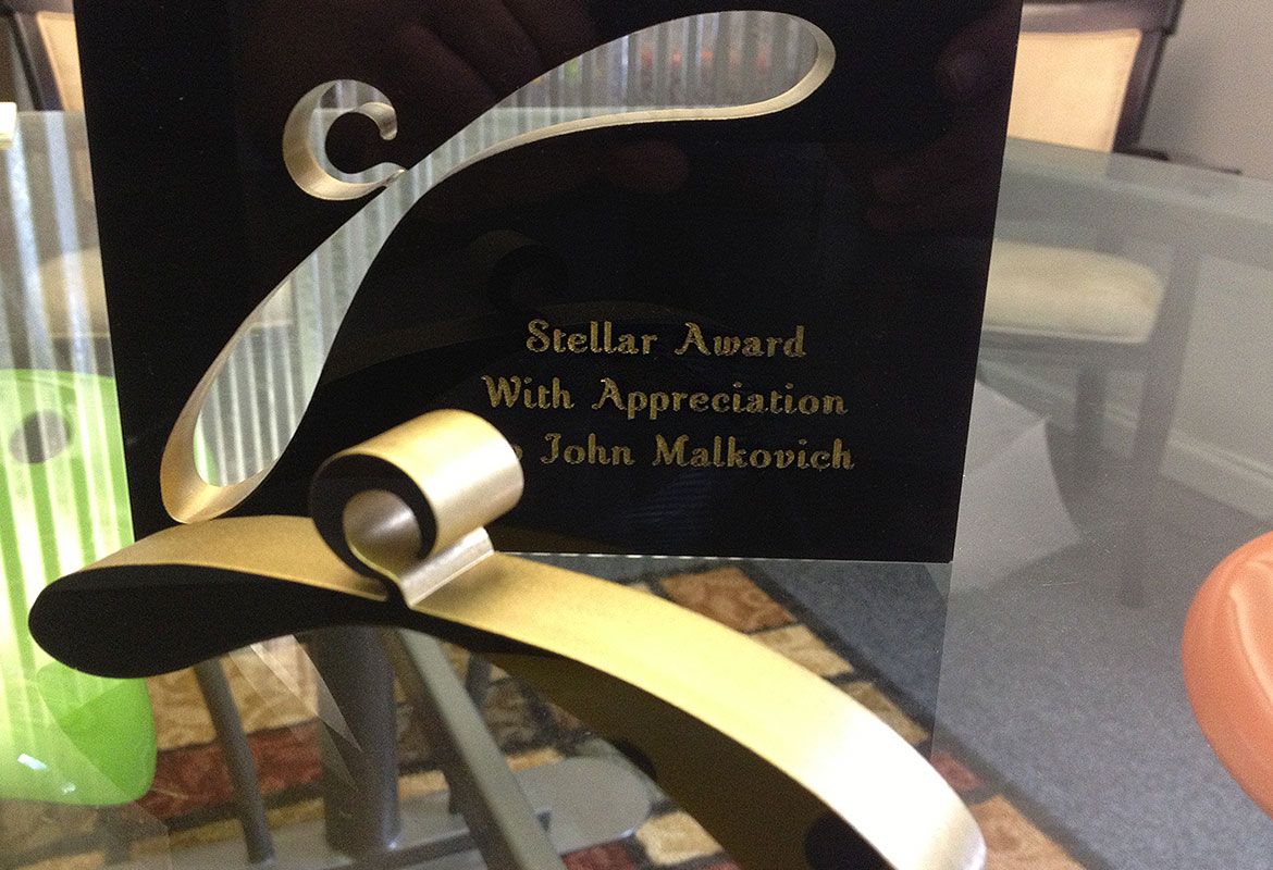 Curtis Elliott Designs stellar award design