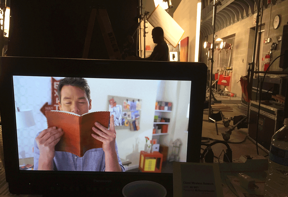 David Bromstad in coffee-mate tv spot mills james studios