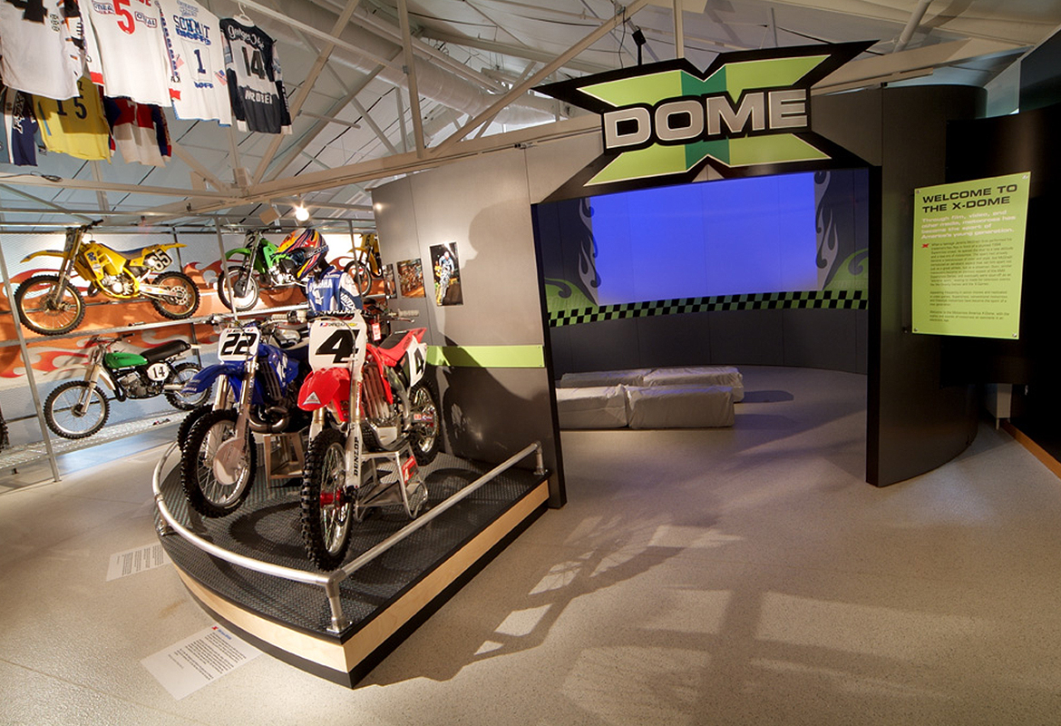 Motorcycle Hall of Fame Museum Motocross America x dome