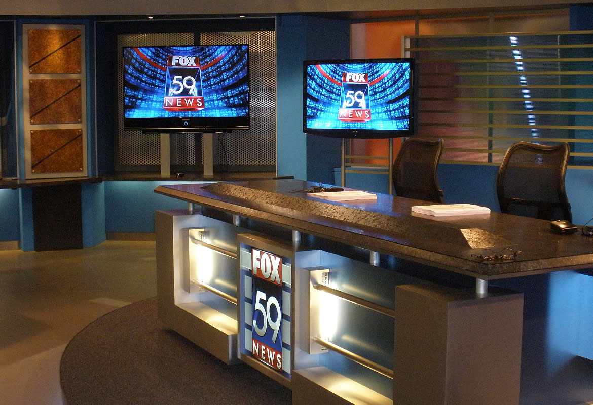 Fox 59 News set