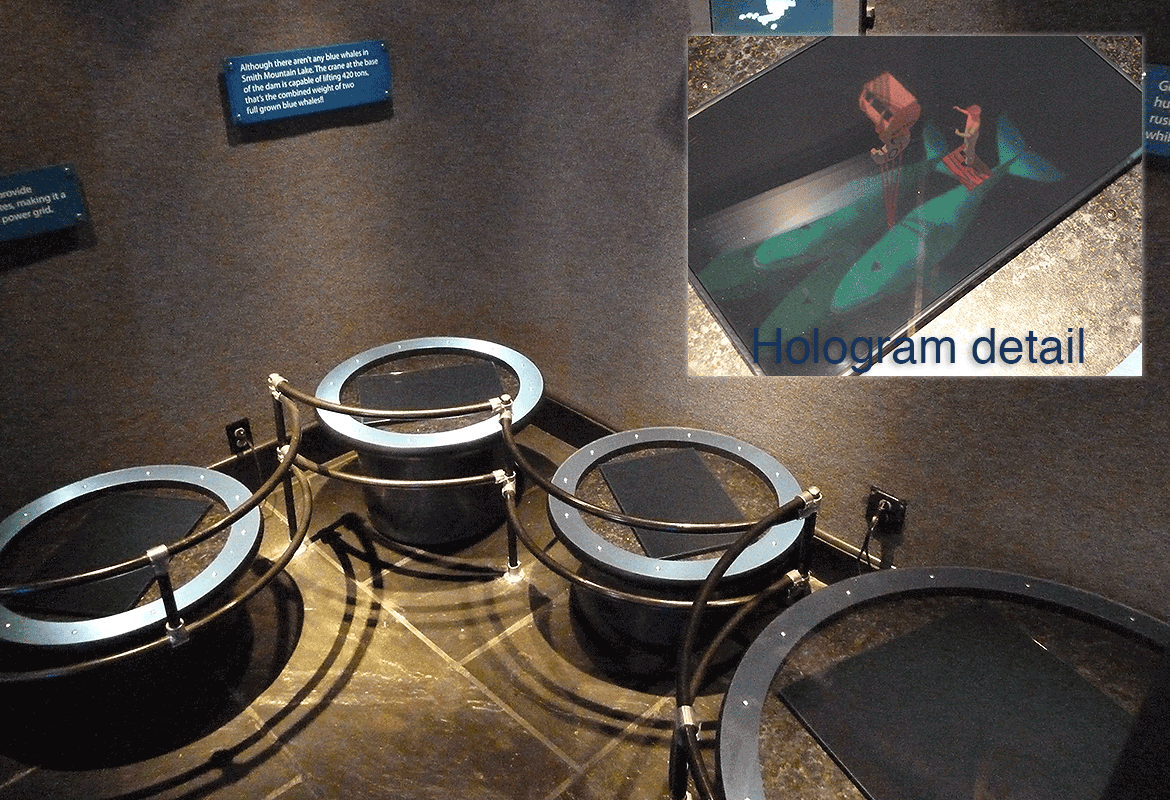 Appalachian Power Smith Mountain Dam visitor's center holograms