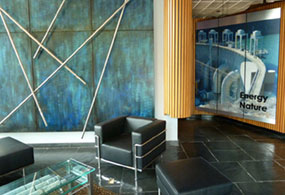 smith mountain dam vistor's center lobby