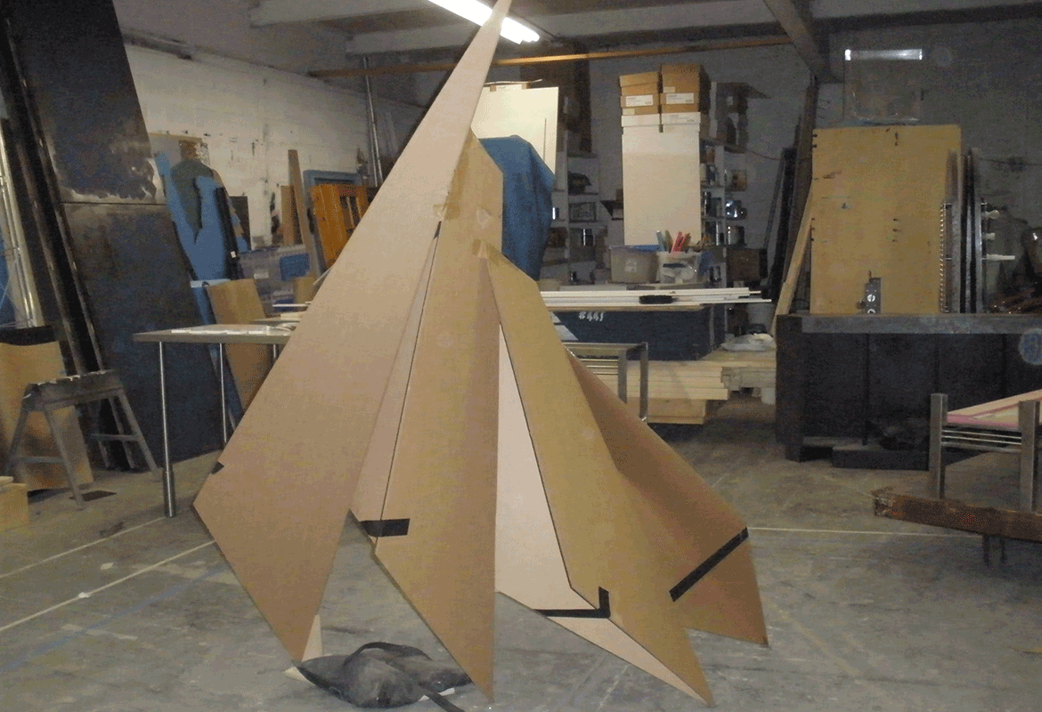 Appalachian Power Smith Mountain Dam visitor's center plane sculpture concept