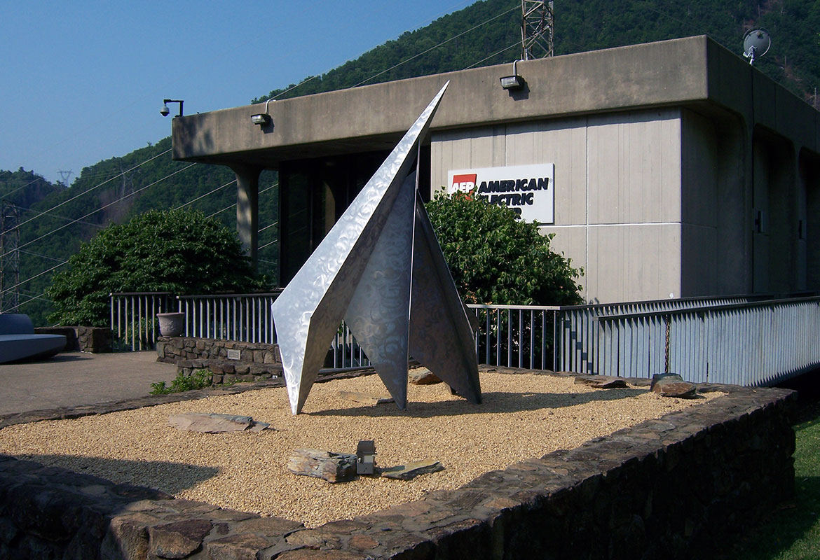 Appalachian Power Smith Mountain Dam visitor's center plane sculpture
