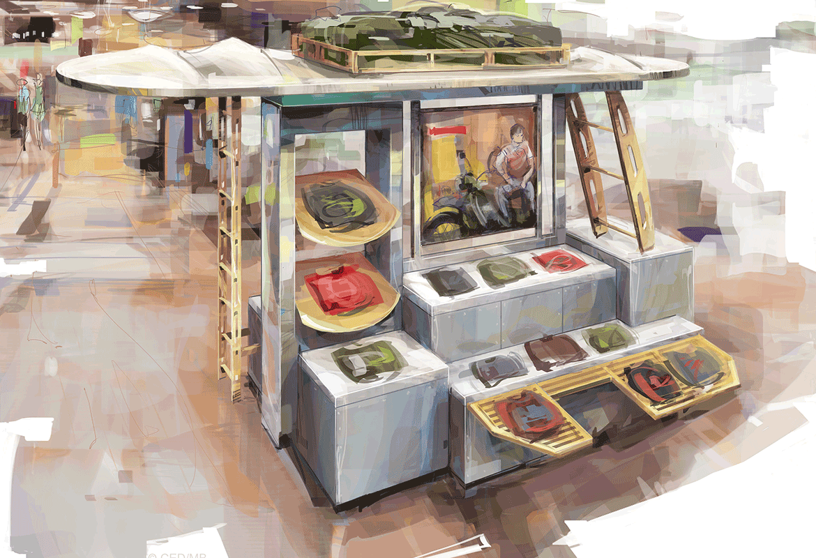 Underground Movement sales kiosk Polaris Mall Columbus ohio